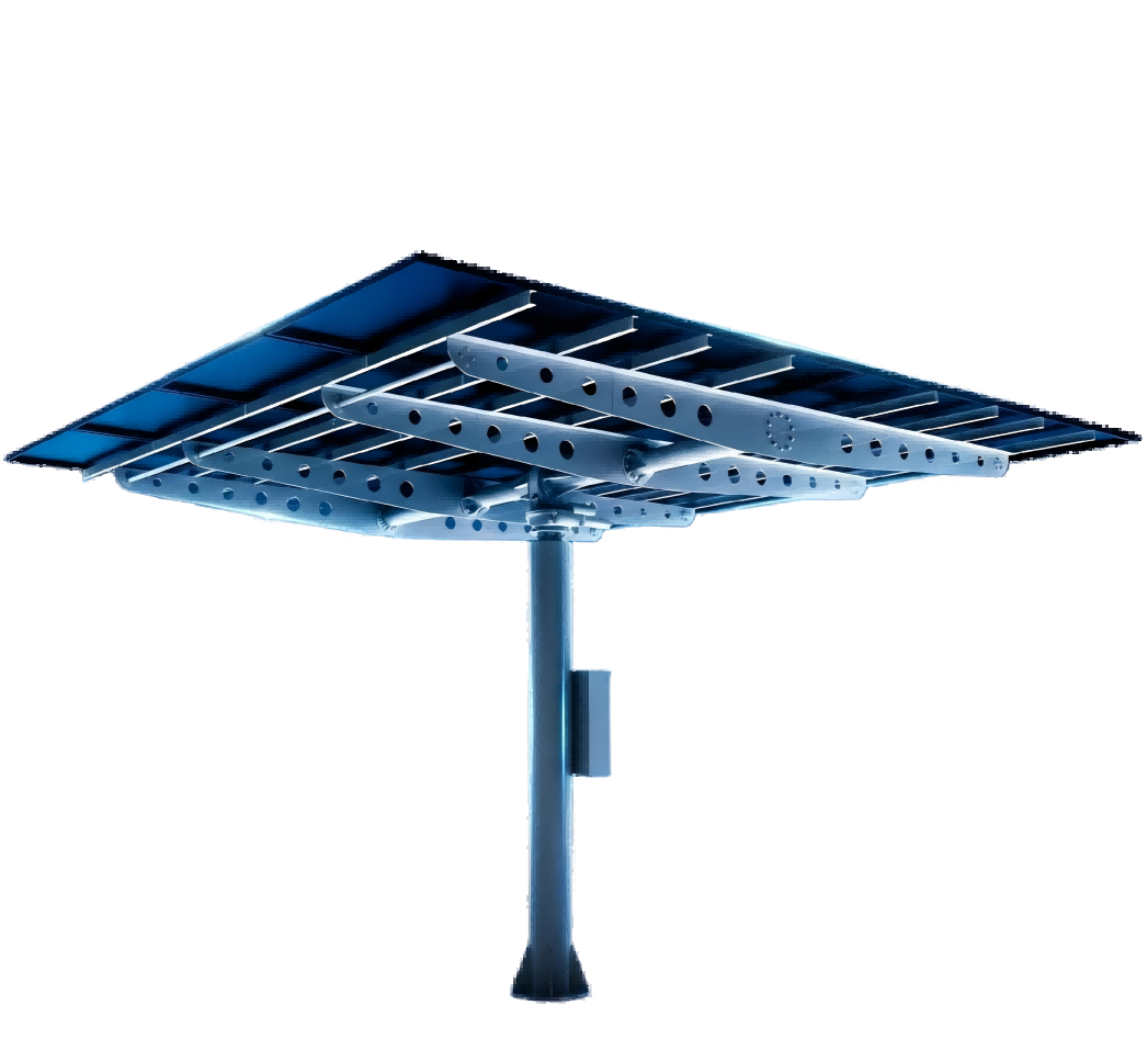 Dwuosiowy system śledzenia energii słonecznej