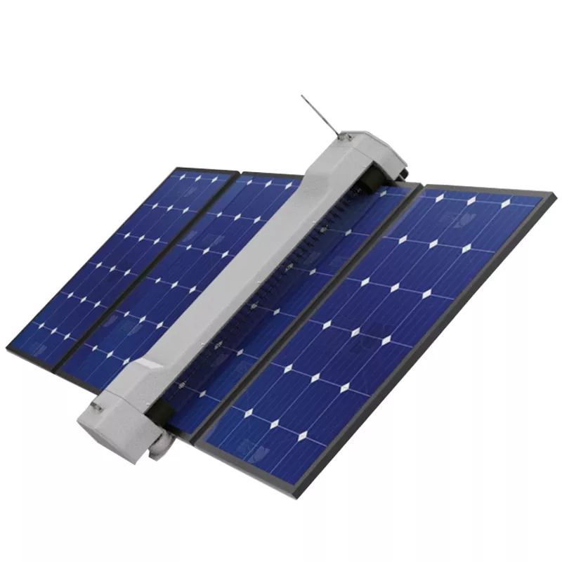 Zdalnie sterowany solarny robot czyszczący